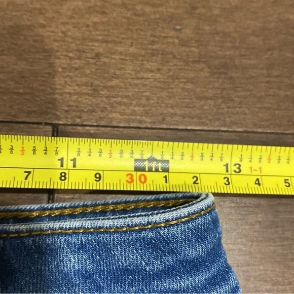 💫Zara - stretch blue jeans denim mini skirt Size US Small - 26 - Picture 5 of 6